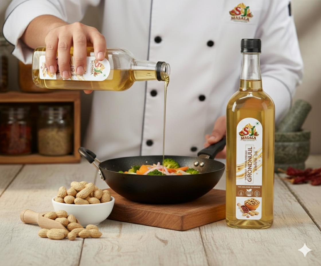 Wooden Pressed Ground Nut Oil - Image 2