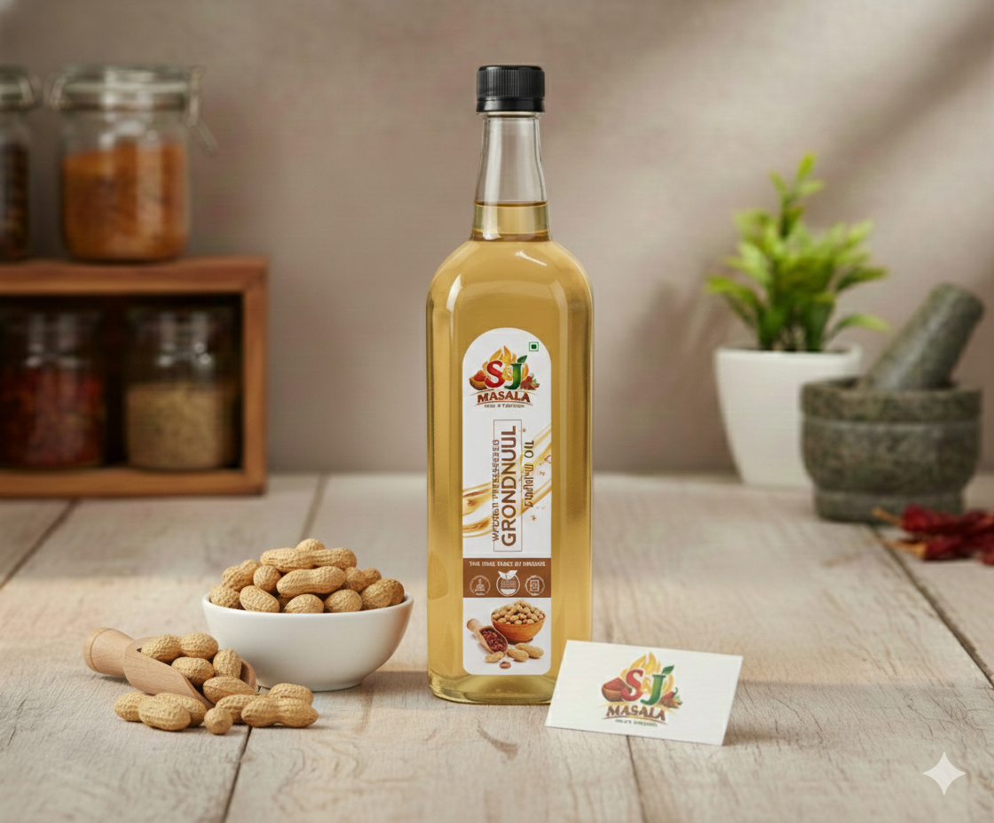 Wooden Pressed Ground Nut Oil